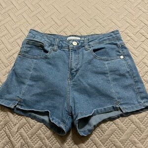 Denim shorts; size 3